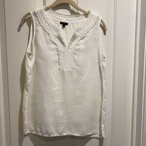 Elegant White Sleeveless Top